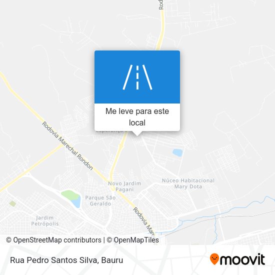 Rua Pedro Santos Silva mapa