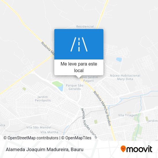 Alameda Joaquim Madureira mapa