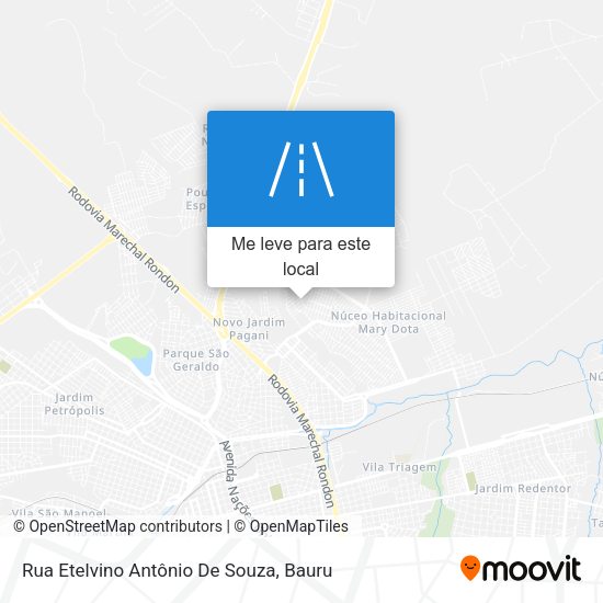 Rua Etelvino Antônio De Souza mapa
