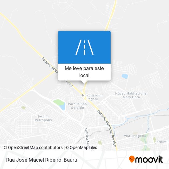 Rua José Maciel Ribeiro mapa