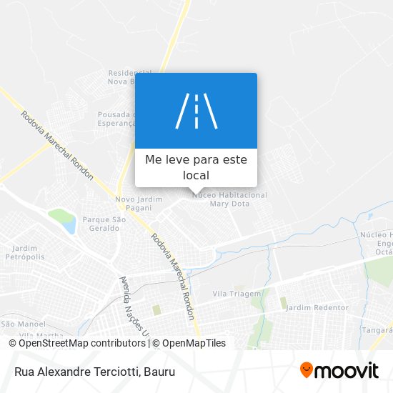 Rua Alexandre Terciotti mapa
