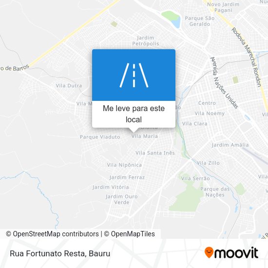 Rua Fortunato Resta mapa