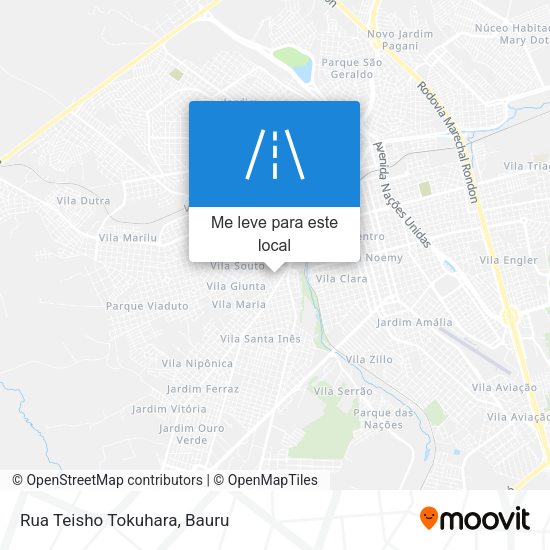 Rua Teisho Tokuhara mapa