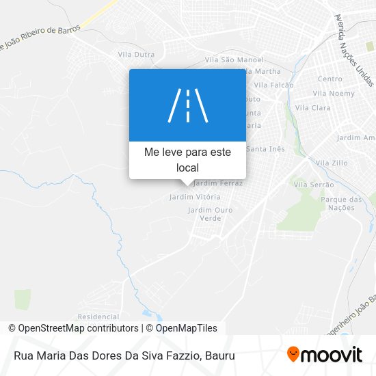 Rua Maria Das Dores Da Siva Fazzio mapa