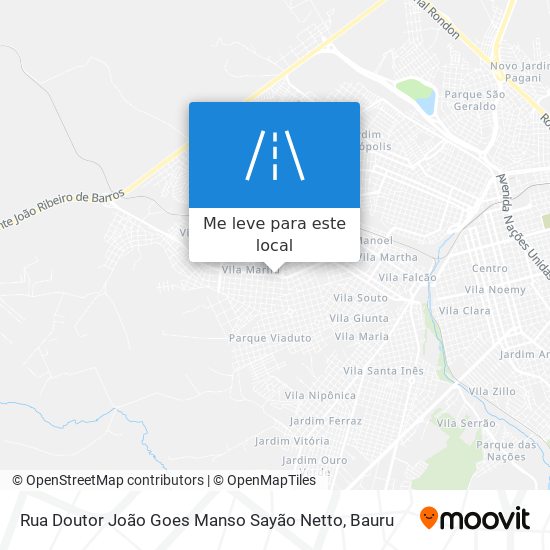Rua Doutor João Goes Manso Sayão Netto mapa