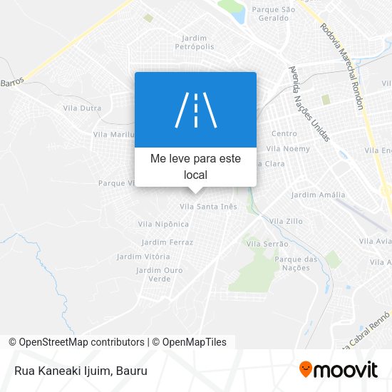 Rua Kaneaki Ijuim mapa