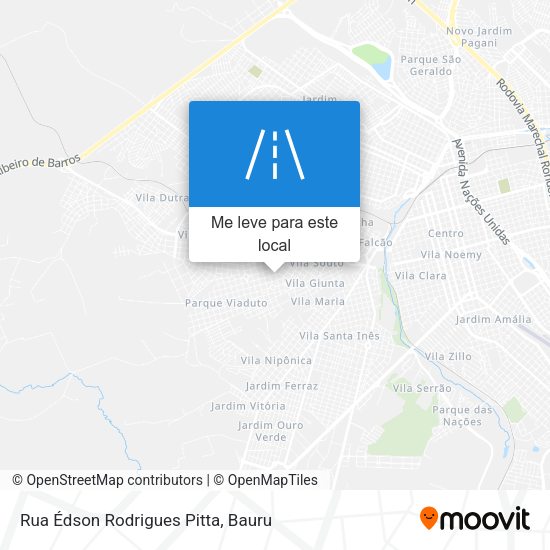 Rua Édson Rodrigues Pitta mapa