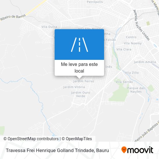 Travessa Frei Henrique Golland Trindade mapa