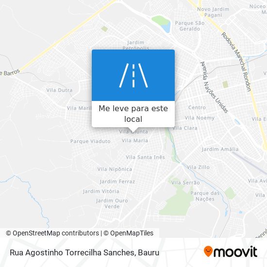 Rua Agostinho Torrecilha Sanches mapa