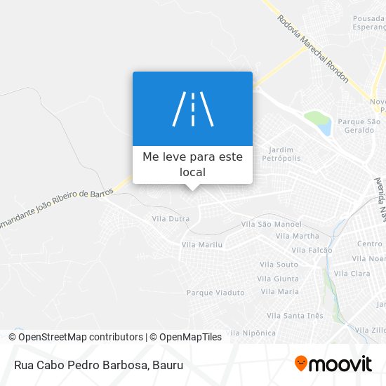 Rua Cabo Pedro Barbosa mapa