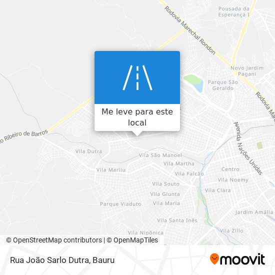 Rua João Sarlo Dutra mapa