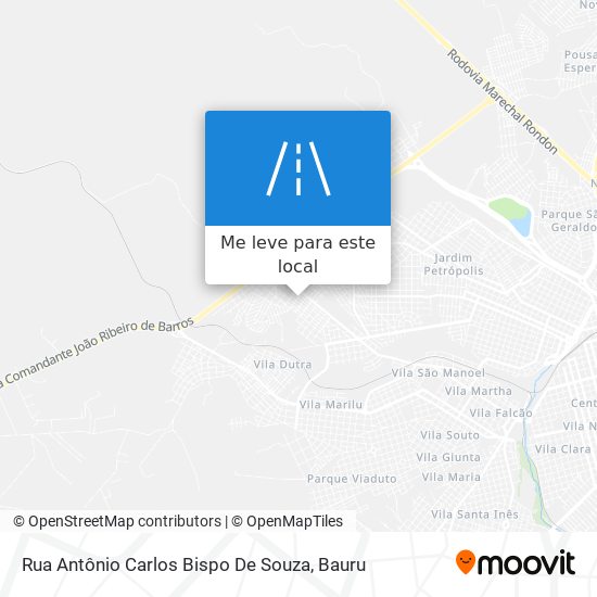 Rua Antônio Carlos Bispo De Souza mapa