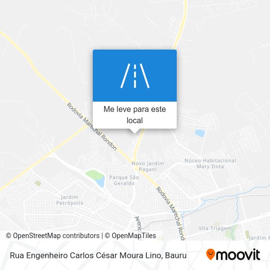 Rua Engenheiro Carlos César Moura Lino mapa