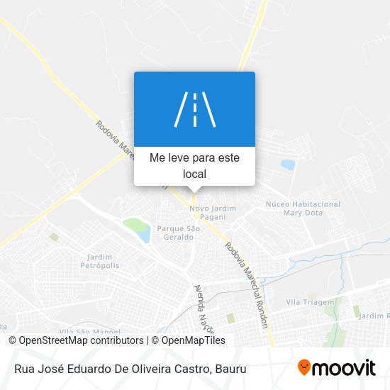 Rua José Eduardo De Oliveira Castro mapa