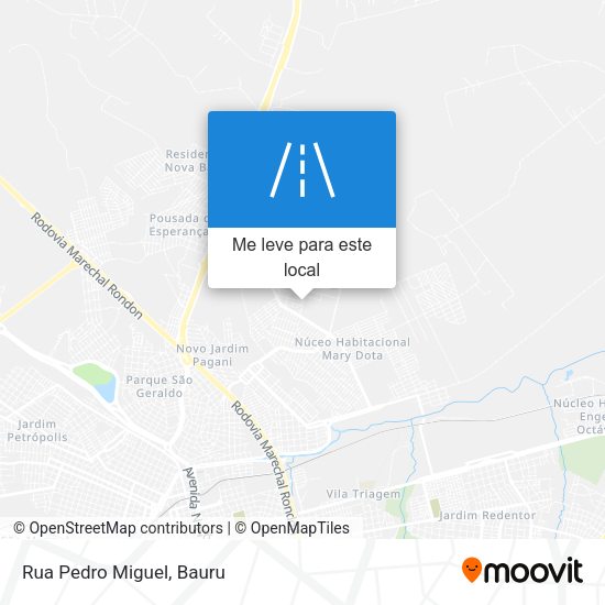 Rua Pedro Miguel mapa
