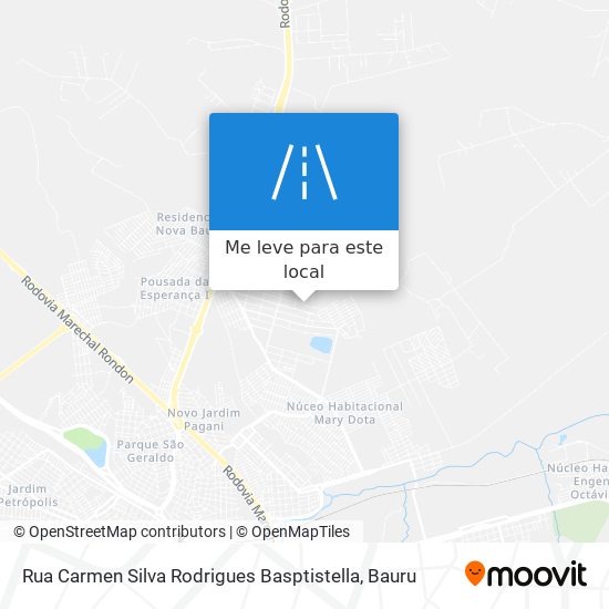 Rua Carmen Silva Rodrigues Basptistella mapa