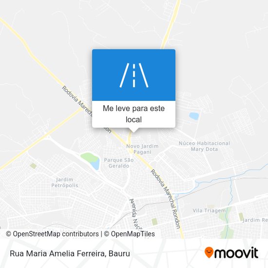 Rua Maria Amelia Ferreira mapa