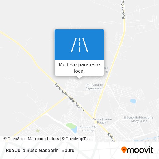Rua Julia Buso Gasparini mapa