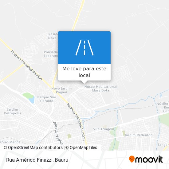 Rua Américo Finazzi mapa
