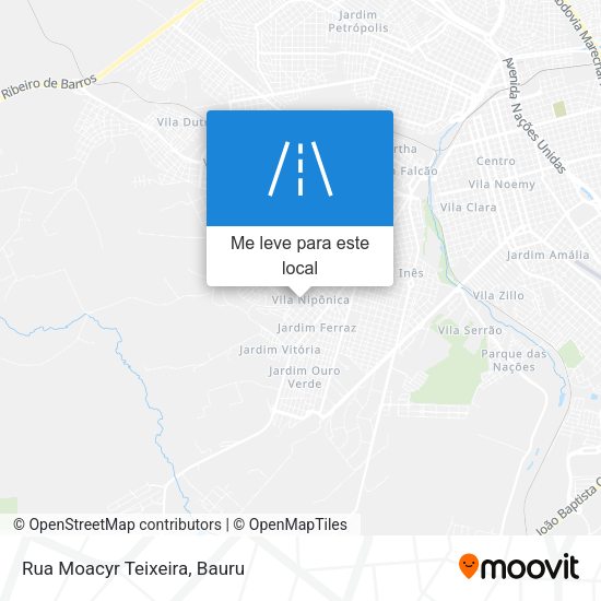 Rua Moacyr Teixeira mapa