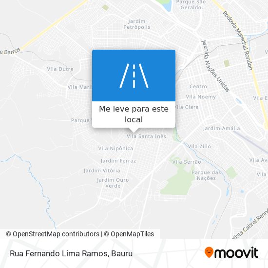 Rua Fernando Lima Ramos mapa