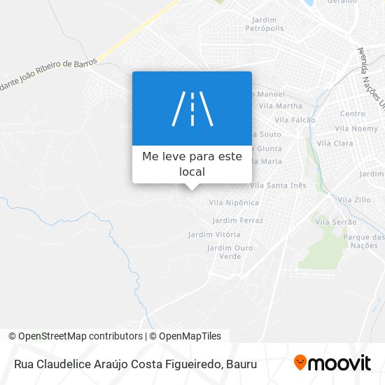 Rua Claudelice Araújo Costa Figueiredo mapa