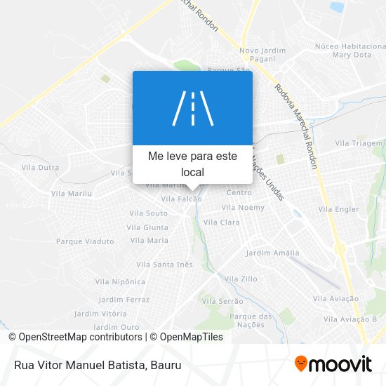Rua Vitor Manuel Batista mapa