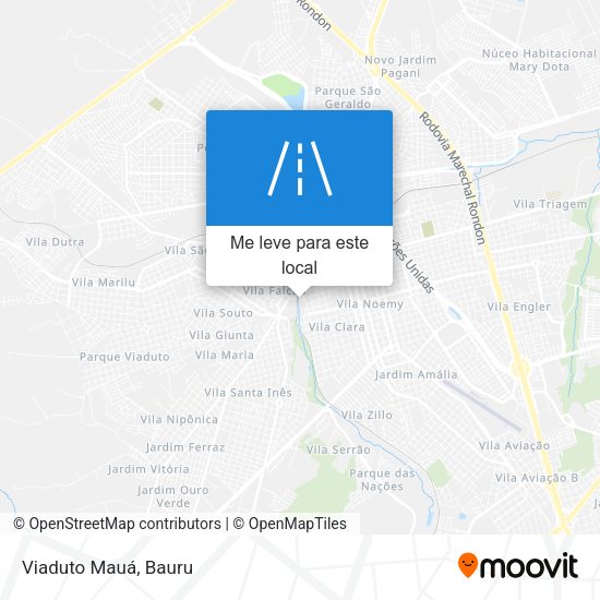 Viaduto Mauá mapa