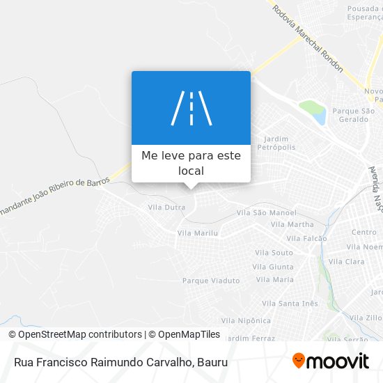 Rua Francisco Raimundo Carvalho mapa