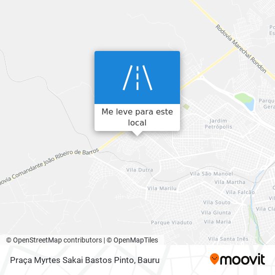 Praça Myrtes Sakai Bastos Pinto mapa