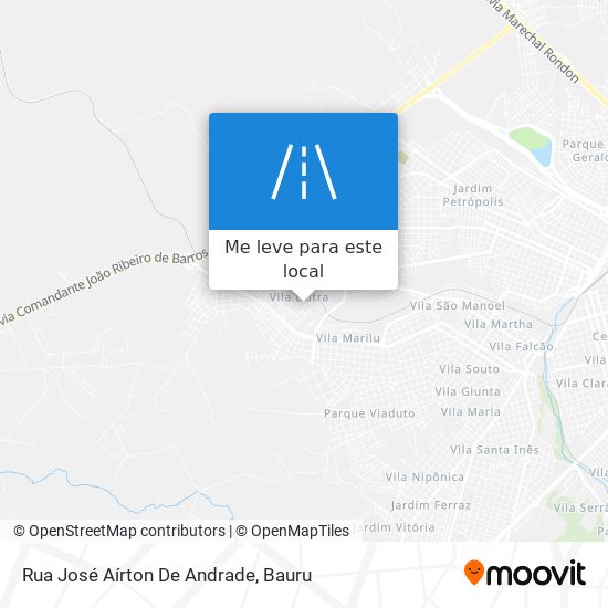 Rua José Aírton De Andrade mapa