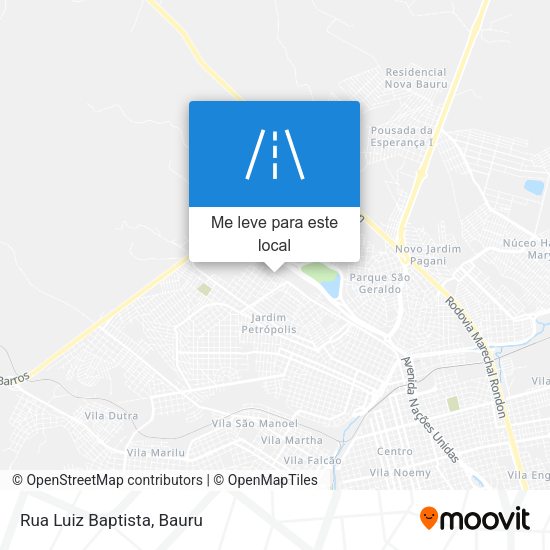 Rua Luiz Baptista mapa