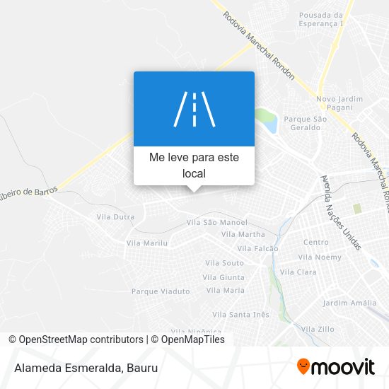 Alameda Esmeralda mapa