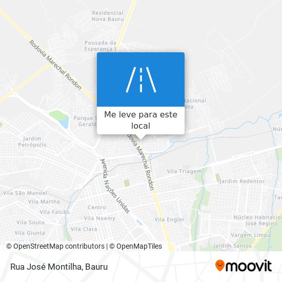 Rua José Montilha mapa