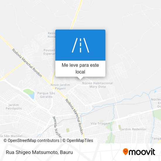 Rua Shigeo Matsumoto mapa