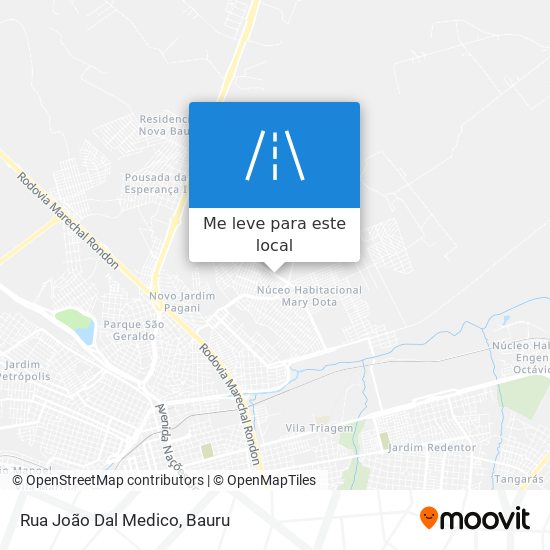 Rua João Dal Medico mapa
