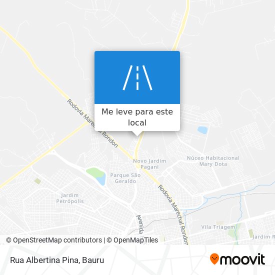 Rua Albertina Pina mapa