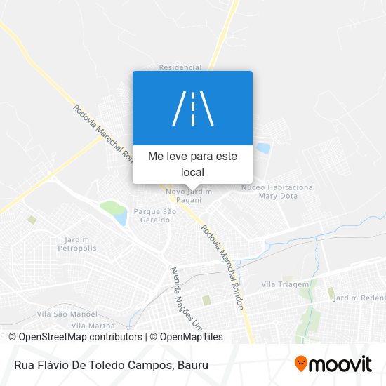Rua Flávio De Toledo Campos mapa