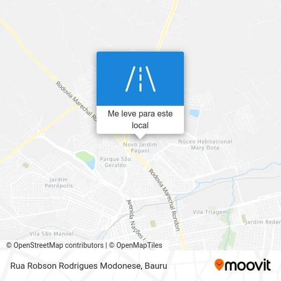 Rua Robson Rodrigues Modonese mapa