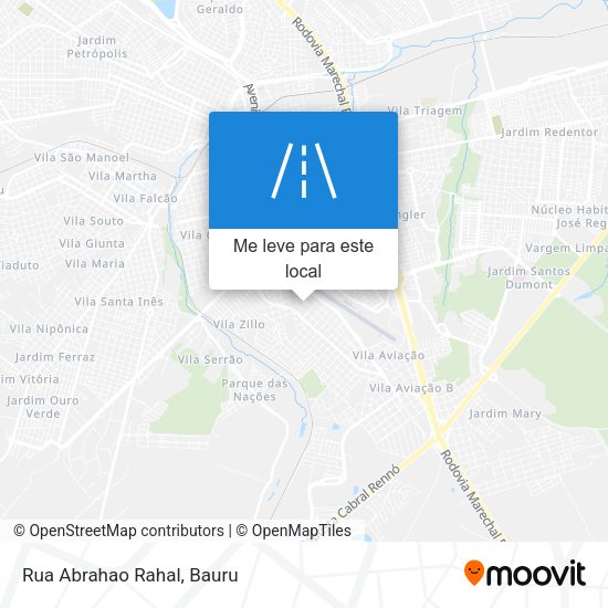 Rua Abrahao Rahal mapa