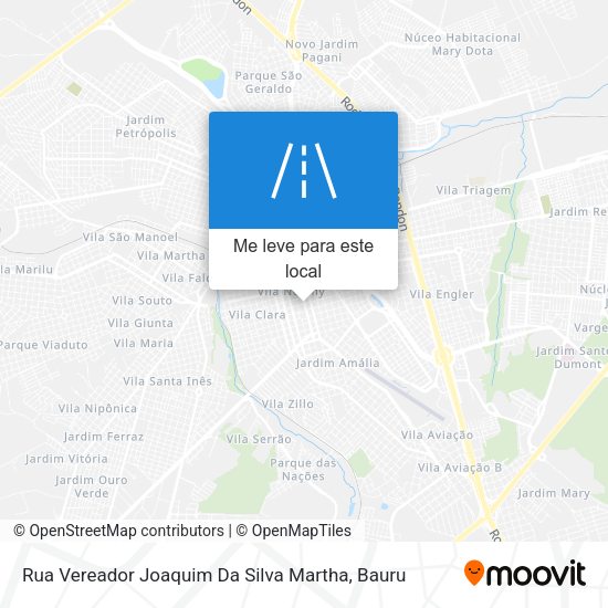 Rua Vereador Joaquim Da Silva Martha mapa