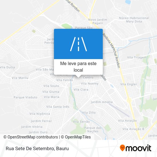 Rua Sete De Setembro mapa