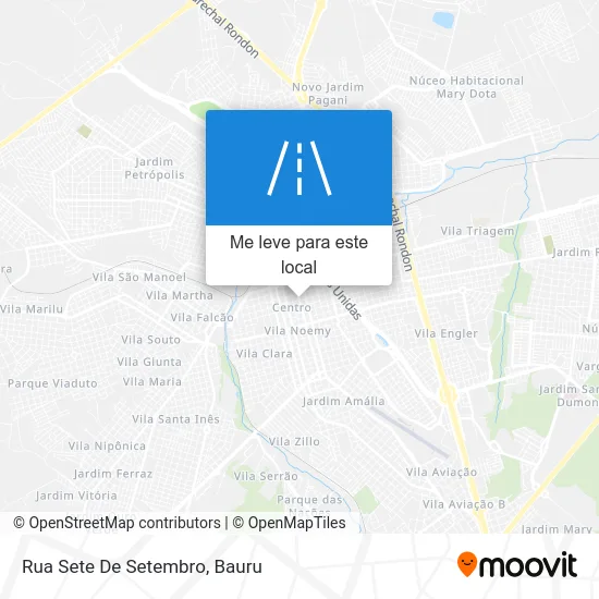 Rua Sete De Setembro mapa