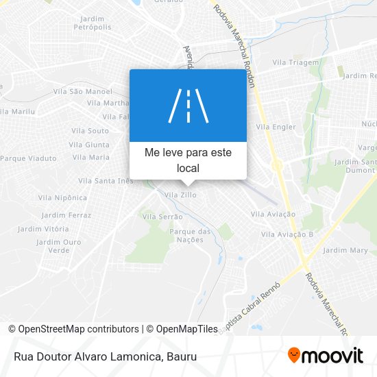 Rua Doutor Alvaro Lamonica mapa