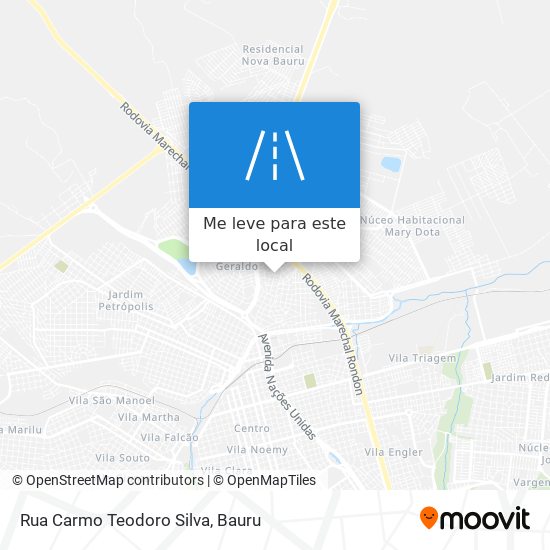 Rua Carmo Teodoro Silva mapa