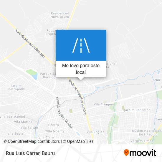 Rua Luís Carrer mapa
