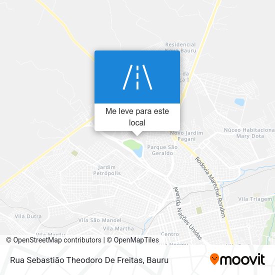 Rua Sebastião Theodoro De Freitas mapa