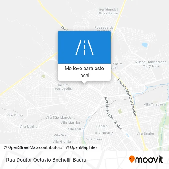 Rua Doutor Octavio Bechelli mapa