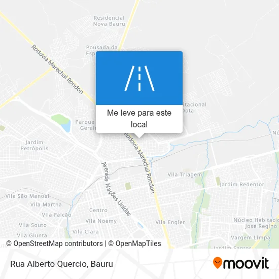 Rua Alberto Quercio mapa