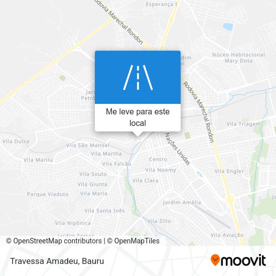 Travessa Amadeu mapa